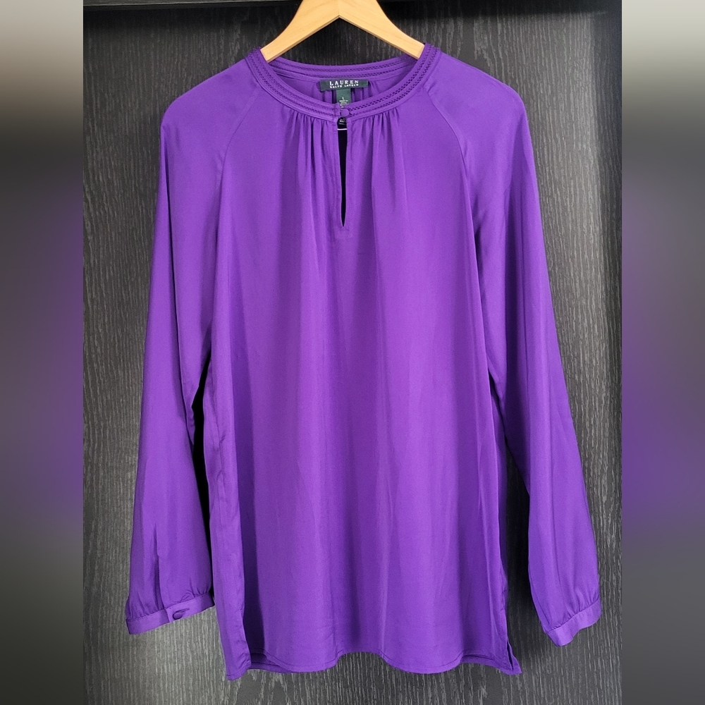 Lauren Ralph Lauren Vibrant Purple Blouse